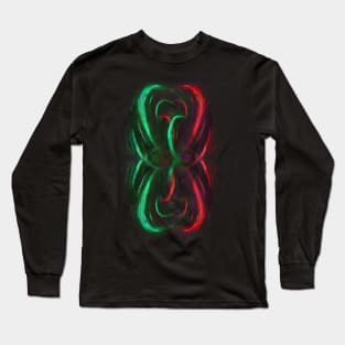 Green and red abstract Long Sleeve T-Shirt